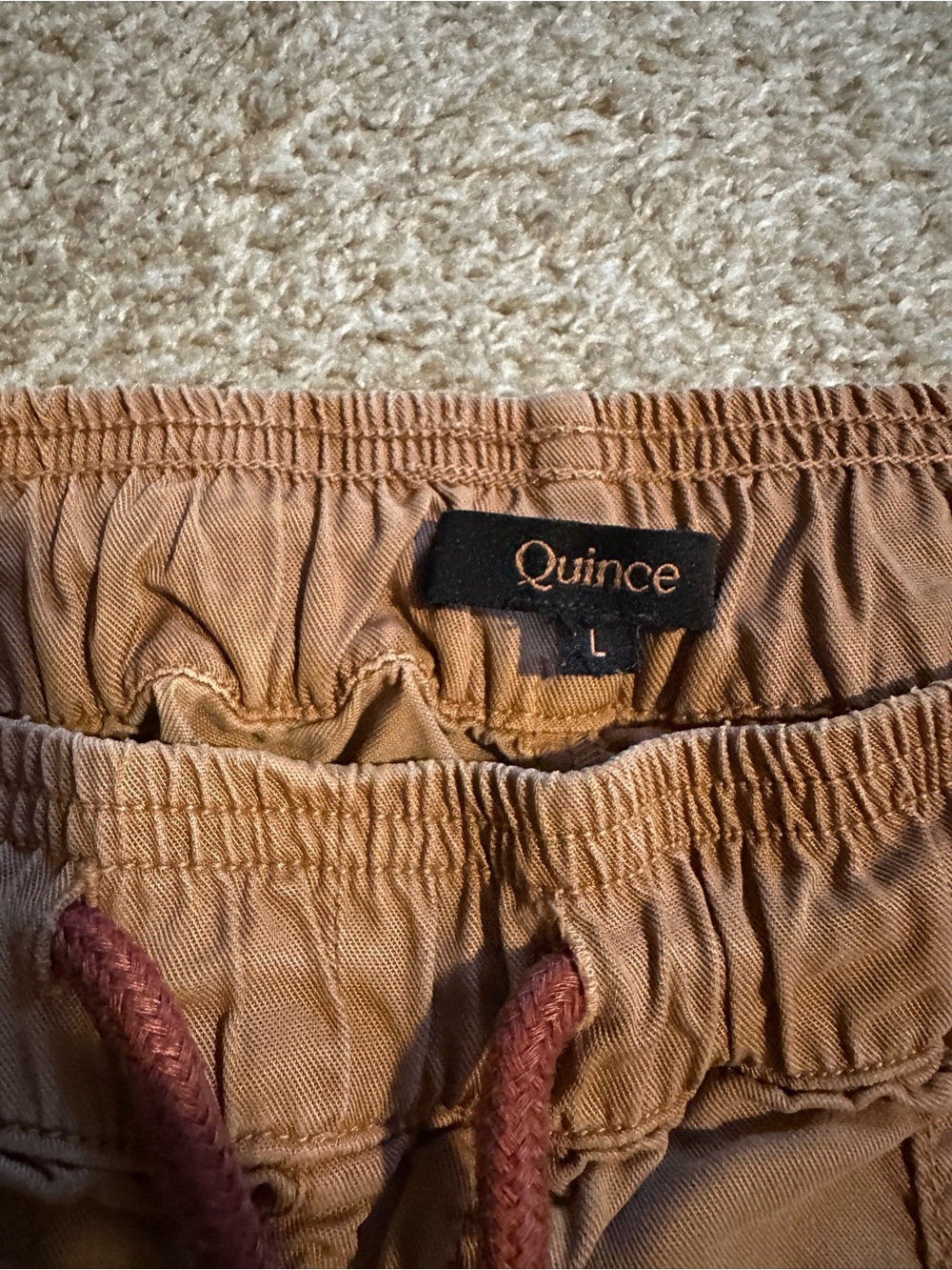 Quince Vintage Wash Tencel Utility Shorts | Terracotta - Picture 3 of 4